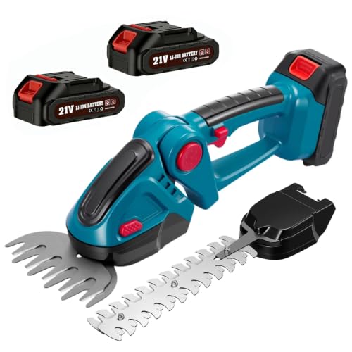 Akku-Heckenschere für Makita-Akkus,2-in-1 Akku-Grasschere & Strauchschere