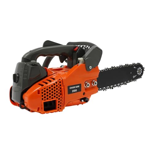 Benzin Baumpflegesäge Kettensäge mit 30cm Schnittdurchmesser, 2 Takt Benzinmotor 1.22PS Leistung, Schwertlänge 30cm, Hubraum 25.4cc, Benzinsäge mit Sicherheitsschalter für Holzfällen,Gartenarbeit