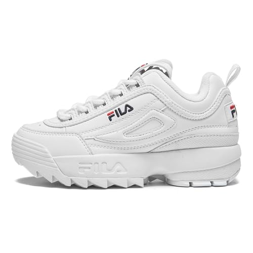 FILA Unisex Kinder Disruptor Teens Sneaker, White, 37 EU