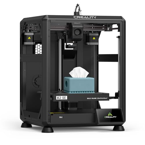 Creality K2 SE 3D Drucker 2026, 500 mm/s Hochgeschwindigkeitsdruck, Direktantriebsextruder, intelligente Auto-Nivellierung, Vollmetall-Rahmen, 220 × 215 × 245 mm Druckvolumen