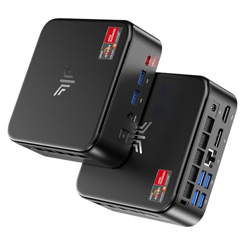NiPoGi E3B Mini PC W-11 Pro ΑΜD Ryzen 5 7430U(Max 4.3GHz,6C/12T,Besser Als 3550H/5500U/5675U),16GB RAM+512GB SSD,Desktop PC WiFi 6/BT 5.2/4K Triple Display/VESA Unterstützt Mini-Computer für Büro