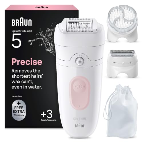 Braun Epilierer Damen Silk·épil 5, Ladyshaver, Wasserdicht, 5-060, Pink