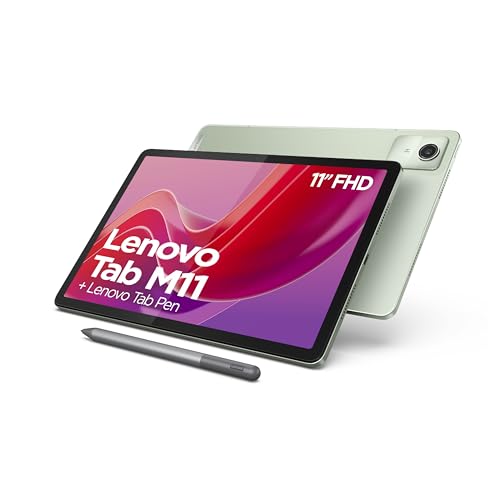 Lenovo Tab M11 Tablet | 11'' WUXGA Touch Display | MediaTek Helio G88 | 8GB RAM | 128GB Speicher | Wi-Fi | Android 14 | grün | inkl Tab Pen
