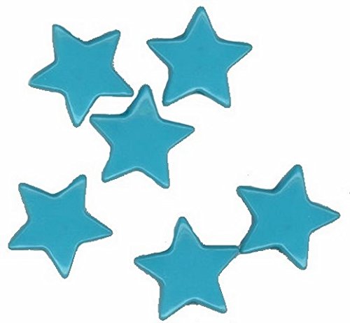 BabySnap?? Kunststoff Druckkn??pfe Stern gl??nzend SB verpackt (S46 T??rkis)