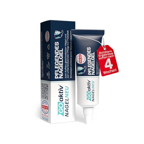 GOaktiv® NAGELNEU | Pflegendes Nagelgel | Zum Aufbau geschwächter Nägel und zur unterstützenden Pflege bei Pilzbefall | 10 ml
