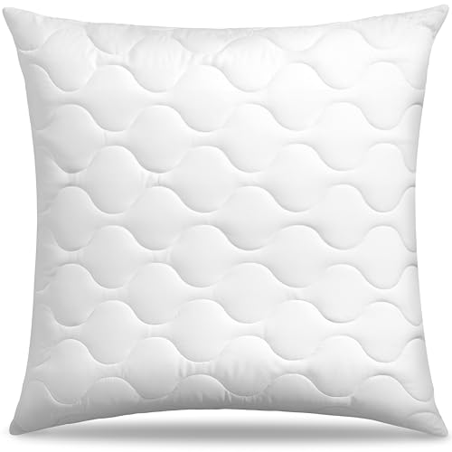 Siebenschläfer Kopfkissen 80x80 – Nachfüllbares Kissen mit Mikrofaser-Füllung (80 x 80 cm)