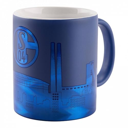 FC Schalke 04 S04 Tasse Becher Kaffeetasse ** Skyline Ton in Ton **