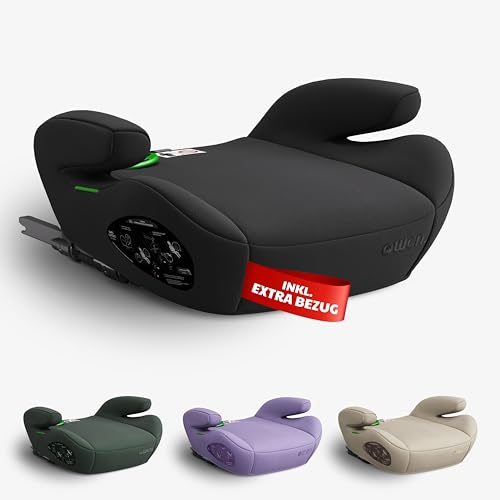 OWEN Sitzerhöhung Auto mit ISOFIX 15–36 kg (6–12 J.) Kindersitz – schwarz