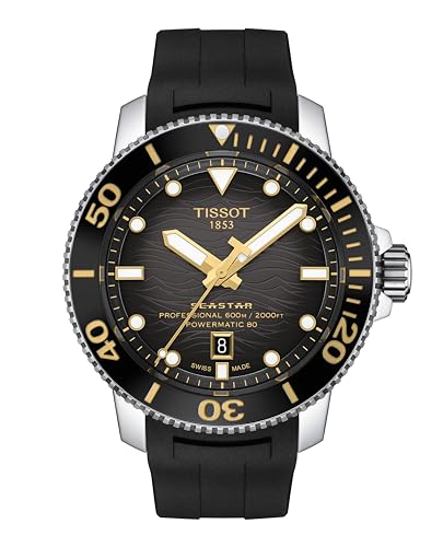 Tissot Herren Analog Automatik Armbanduhr Seastar 2000 Swiss Made
