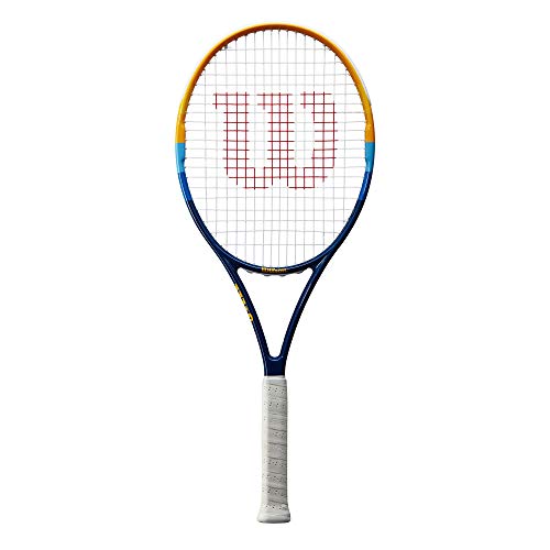 Wilson Tennisschläger, Wilson Profile, Unisex, Anfänger und Freizeitspieler, Griffstärke L3, Blau/Orange, WR081810U3
