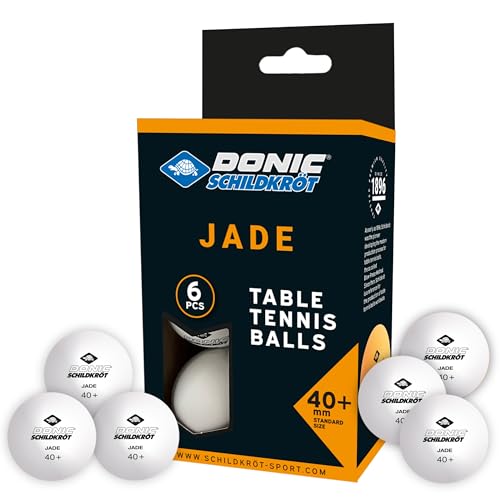 Tischtennisball Jade, Poly 40+ Qualität, 6 STK.im Karton, Weiß