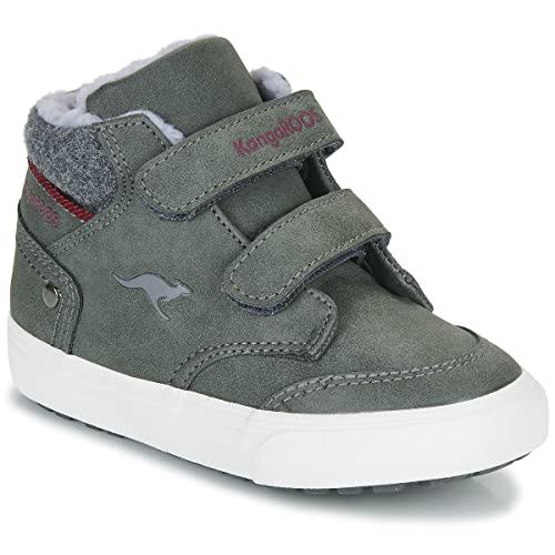 KangaROOS Unisex Kinder Kavu Primo V Sneaker, Steel Grey Rouge, 27 EU