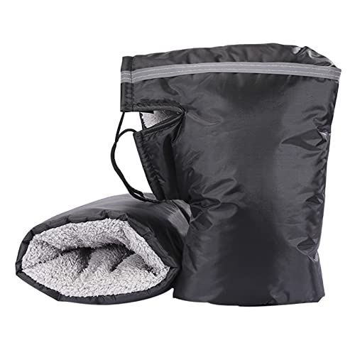Handschuhe Motorradlenker Winddicht Handwärmer Motorrad Lenkerhandschuhe Wasserdicht Winter Lenkerstulpen Warme Schutzhandschuh Fahrrad Lenkermuffen Plüschfutter Lenkerzubehör für Roller Radsport