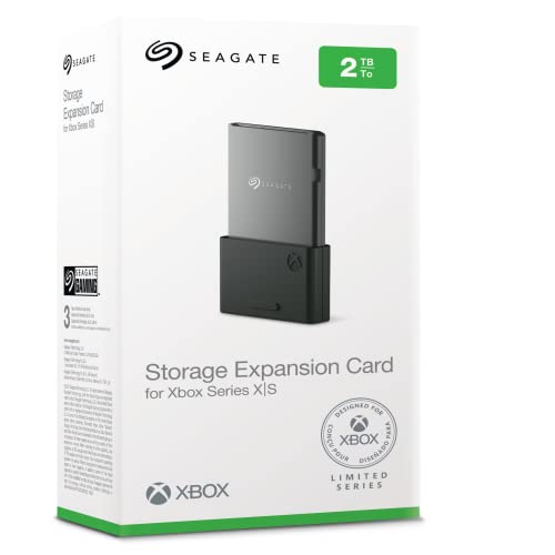 Seagate Speichererweiterungskarte Xbox Series X|S 2TB SSD, Plug and Play NVMe-Erweiterungs-SDD Xbox Series X|S, offiziel lizensiert, inkl. 3 Jahre Rescue Service, Modellnr.: STJR2000400