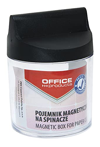OFFICER PRODUCTS 18184411-99 Klammernspender Magnetischer Briefklammerspender rund ohne Briefklammern, transparent