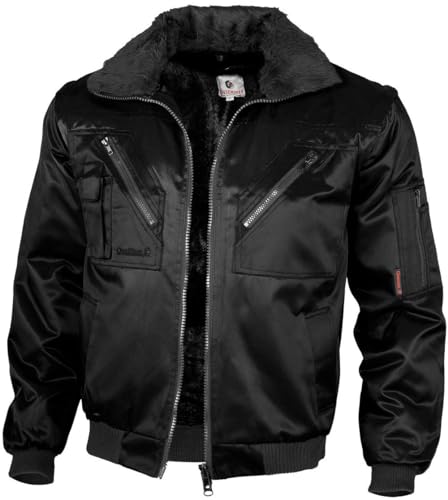Qualitex - Pilotenjacke 4 in 1, Schwarz, M