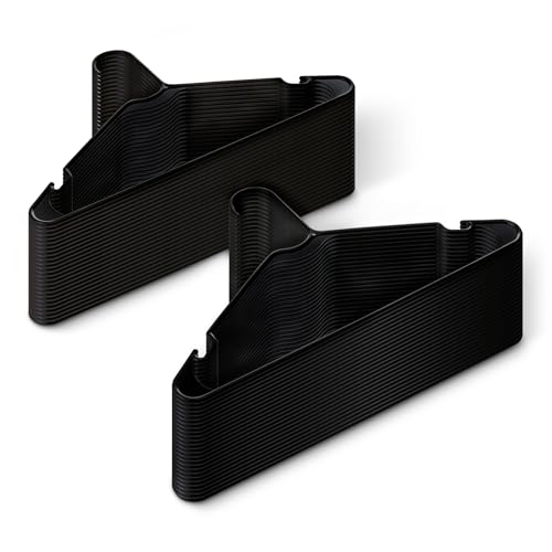 Amazon Basics Kleiderbügel aus Kunststoff, Erwachsenengröße, Schwarz, 50 Stück