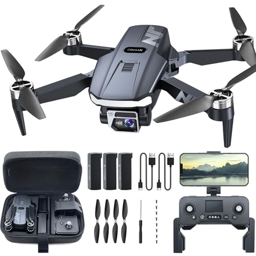 GPS Drohne mit Kamera 4K UHD für Erwachsene – 90 Min Flugzeit, lange Reichweite, Auto Return, automatisches Folgen, bürstenloser Motor, 5G FPV RC Quadcopter für Anfänger von NAFYRE N11 PRO