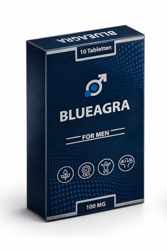 BLUEAGRA - Der Vital-Komplex für den Mann – 10 hochdosierte Tabletten mit Maca, Ginseng und Tribulus Terrestris