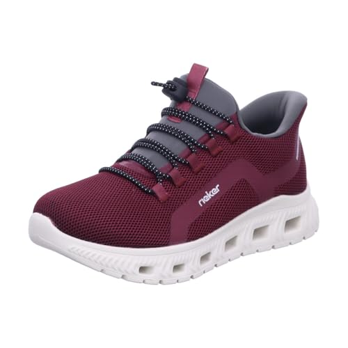 Rieker Damen Sneaker M6066-30 rot Gr. 39