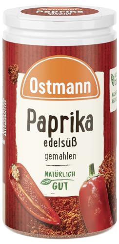 Ostmann Paprika edelsüß 35 g Paprikapulver zum Würzen, süßes Paparikagewürz, Gewürzpaprika-Pulver, für Soßen, Dips, Salate & Gemüse, Menge: 1 Stück