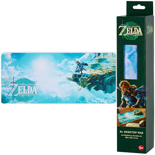 ZELDA Gaming Mauspad XXL, rutschfeste Schreibtischunterlage für Gamer 800 x 350 mm