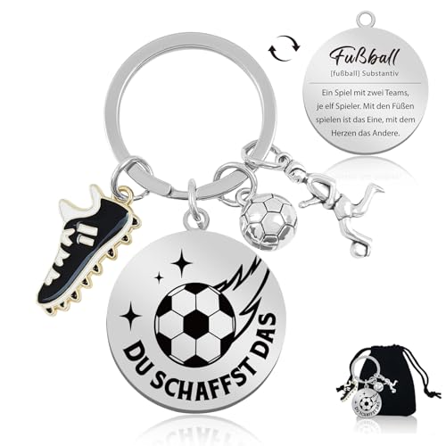 Fußball Geschenke für Jungs 5 6 7 8 9 10 11 12 13 14 Jahre,Schlüsselanhänger Fussball Geschenke Jungen Weihnachten,Coole Sachen für Jungs Geschenke zur Firmung,Füllung Adventskalender Teenager Jungen