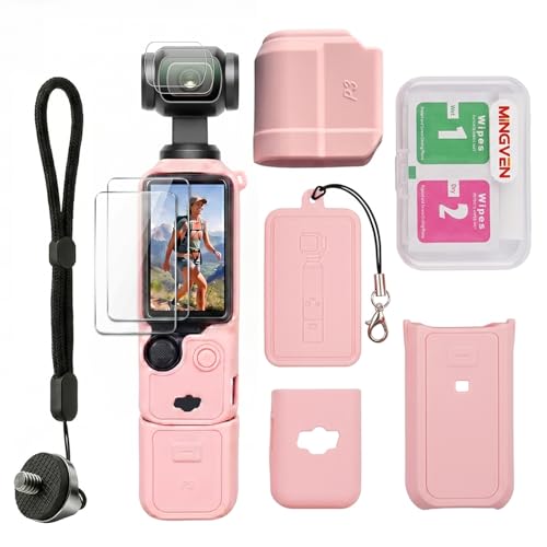 MINGVEN Hülle für DJI Osmo Pocket 3/Xtra Muse mit Objektiv & Displayschutz