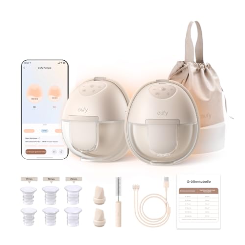 eufy Tragbare elektrische Milchpumpe S1, App-Gesteuerter Smart-Rhythmus