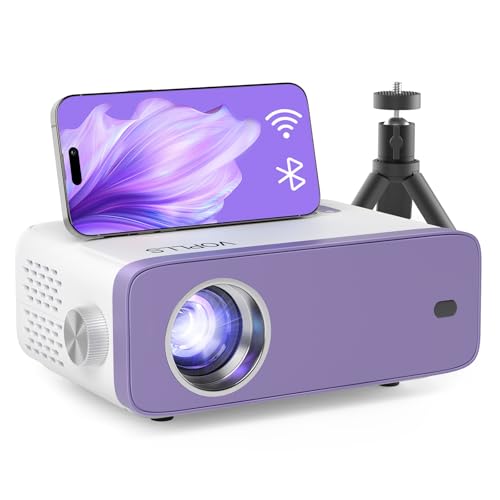Mini Beamer, VOPLLS 20000L WiFi Bluetooth Beamer Full HD 1080P Unterstützt, Tragbar Video Projektor mit 50% Zoom, Heimkino Projektor für Handy, Tablet/Laptop/PC/TV-Box, HDMI, USB, AV