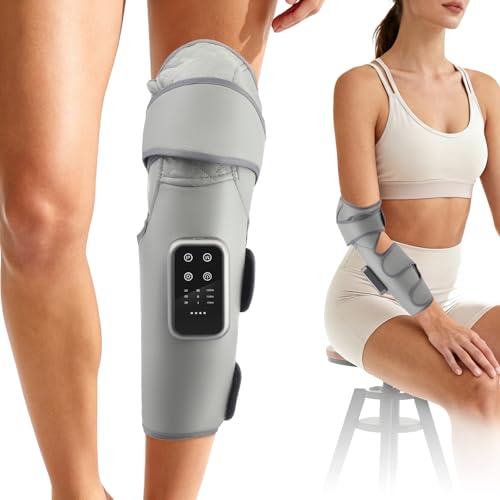 Ovshnrr Massagegerät Beine, Beinmassagegerät Kabellos, 3 Modi & 3 Temperatur (40℃, 50℃, 60℃), 20-Minütige Zeitgesteuerte Massage zur Entspannung der Bein und Wadenmuskulatur