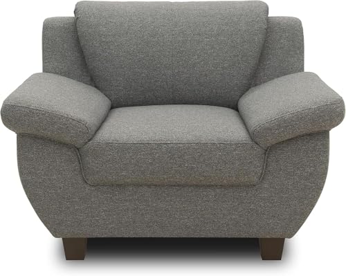 DOMO. collection Panama Sessel, Polstersessel, Einzelsessel, Sofa Garnitur, 3-2-1, dunkelgrau, 108 cm