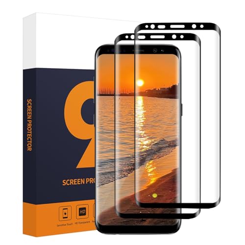 Carantee 2 Stück Schutzfolie für Panzerglas für Samsung Galaxy S8, 3D-Volle Bedeckung Passt Perfekt Samsung S8 Folie, Anti-Scratch Ultrabeständig S8 Displayschutzfolie