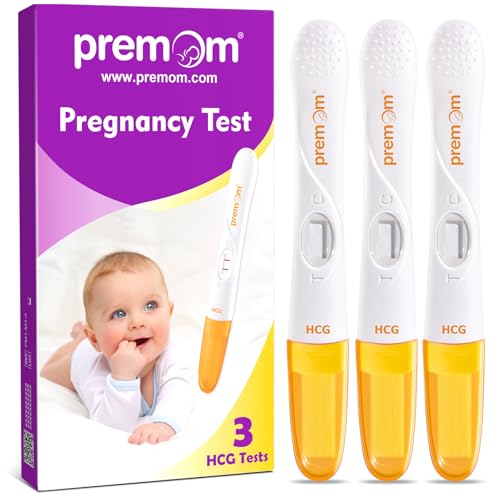 Premom 3 x Schwangerschaftstest Frühtest 10 mIU/ml - Empfindliches Pregnancy Test - Frühschwangerschaftstest mit Hochpräzise | Zuverlässiger Ultra Frühtest Schwangerschaft