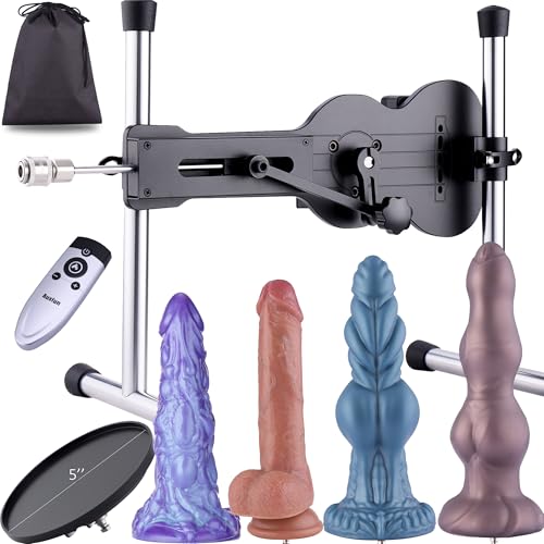 Sinloli Sexmaschine, Fernbedienbare Love Machine mit Silikon-Dildo-Aufsätzen, Erwachsenen-Spielzeug für Frauen, Männer und Paare