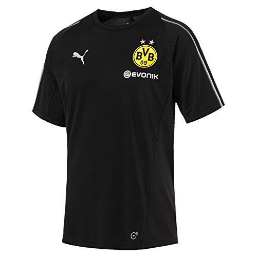PUMA Herren BVB with Sponsor Logo Training Jersey, Black, M