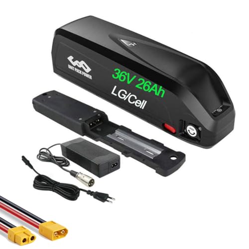 UPP EBike Akku 36V 26Ah Geeignet für 250W 500 W und Elektrofahrräder – Lithium-Ionen-Akku für Fahrrad-Umrüstsatz (36V 26Ah 0-700W /LG/Cell)