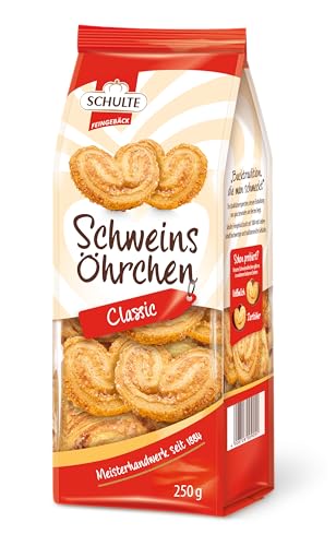 Schulte Feingebäck Schweinsöhrchen 250 g Knuspriges Blätterteiggebäck