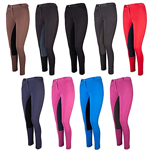 PFIFF Damen Pfiff Damen Reithose Vollbesatz Vollbesatzreithose Farben, Alle Größen 101197, Schwarz, 40 EU