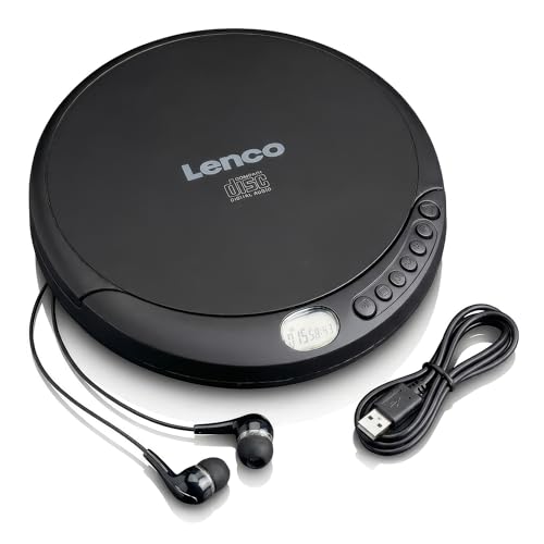 Lenco CD-010 - CD-Player - auch für Kinder - Discman - Tragbar - CD Spieler