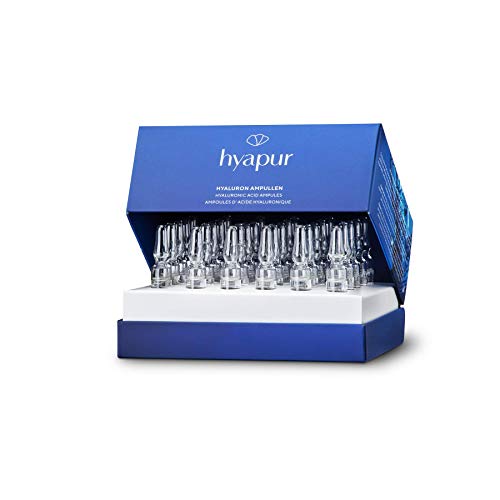 hyapur® Hyaluron Ampullen 30x2ml mit hochkonzentrierter Hyaluronsäure für praller und straffer aussehende Haut, für Gesicht, Hals und Dekolleté