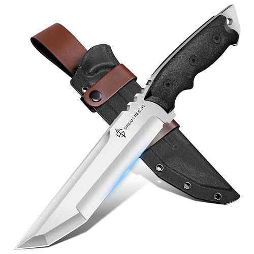 Dream Reach Machete Scharf, Full Tang Outdoor Messer Ergonomischer Griff | Full Tang Konstruktion, Ergonomischer Griff, inkl. Scheide, Camping Outdoor Survival, Geschenk für Männer