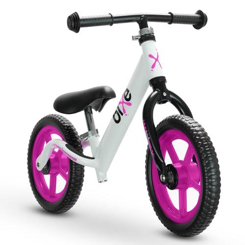 Bixe 12 Zoll Kinder Laufrad ab 2 Jahre - Balance Bike für Kinder von 2 bis 5 Jahren - Lauflernrad ohne Pedale mit Luftreifen - für Jungen und Mädchen - 12 inch Rad - Ultraleicht