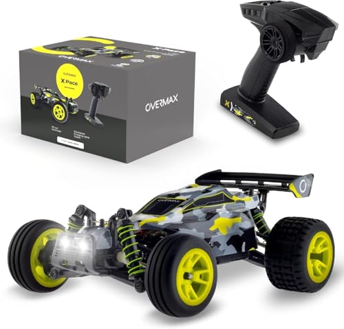Overmax X-Pace Ferngesteuertes Auto RC Car, 4x4, Geschwindigkeit von 45 kmh, 100m Reichweite, LED-Beleuchtung, unabhängige Federung, große Fahrzeugabmessungen