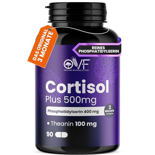 OVF Phosphatidylserin 400 mg + L-Theanin 100 mg pro 90 vegane Kapseln Hochdosiert Ohne Gluten, Laktose, Zucker & Nickel Made in Italy