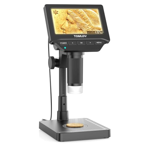 TOMLOV DM4W Mikroskop Digital mit Waage: Münzmikroskop mit 4,3