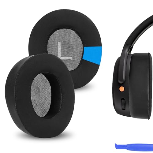 GEEKRIA Sport Kühl-Gel-Ohrpolster für Skullcandy Crusher ANC 2, Ersatz-Ohrpolster, Schwarz