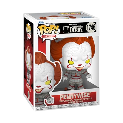 Funko Pop! TV: Welcome to Derry - Pennywise - Vinyl-Sammelfigur - Geschenkidee - Offizielle Handelswaren - Spielzeug Für Kinder und Erwachsene - TV Fans - Modellfigur Für Sammler und Display