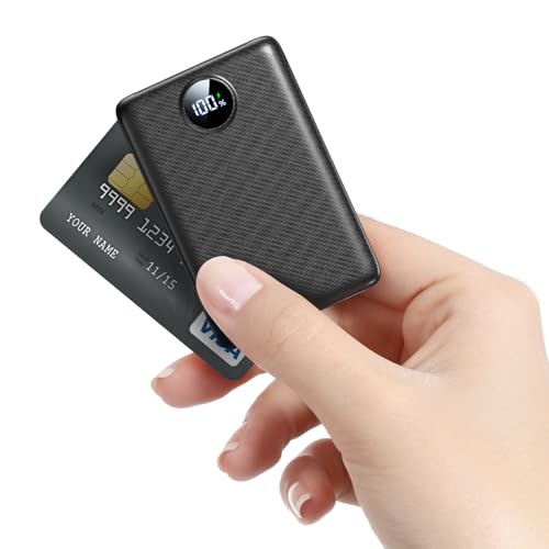 Power Bank 10000mAh, 22,5W Schnellladegerät Powerbank mit USB-C EIN- & Ausgang, 3-Port Externer Akku für iPhone 17 16 15 14 13 12 Pro Max und Mehr