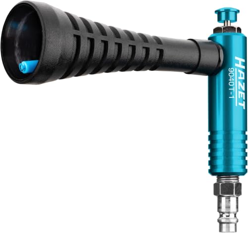 HAZET Turbo Ausblaspistole 9040T-1, Sehr handliche Ausführung, Länge 150 mm